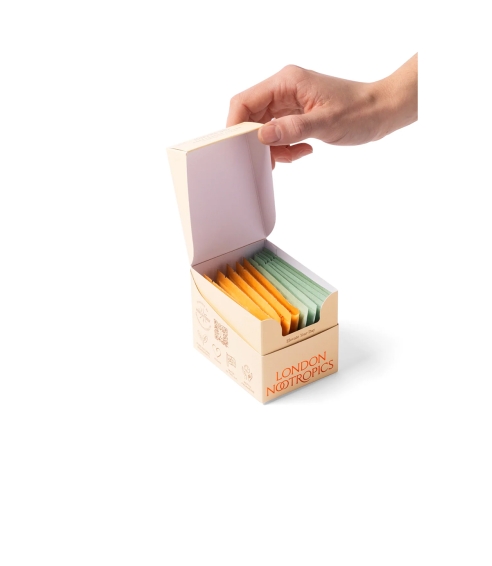 “Mushroom Coffee Box - Flow & Mojo” adaptogeninio kavos gėrimo rinkinys. Grybų gėrimai