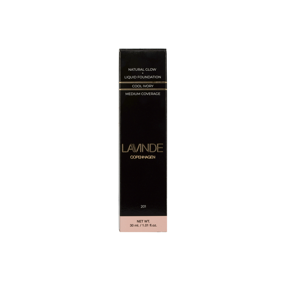 Lavinde Copenhagen Natural Glow Liquid Foundation. Face