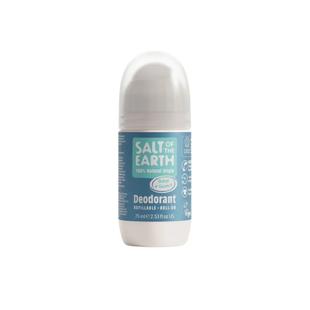 Salt of the Earth Natūralus rutulinis dezodorantas su kokosais ir vandenyno aromatu. Natūralūs dezodorantai