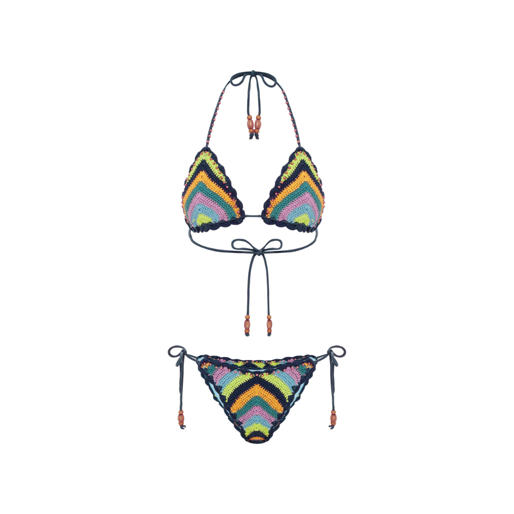 The Crochet Tie Pant - “Pavillion”. Bikini 
