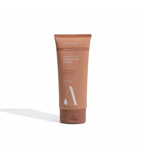 NOURISH AND GLOW GRADUAL TAN LOTION - MEDIUM/DARK. Body