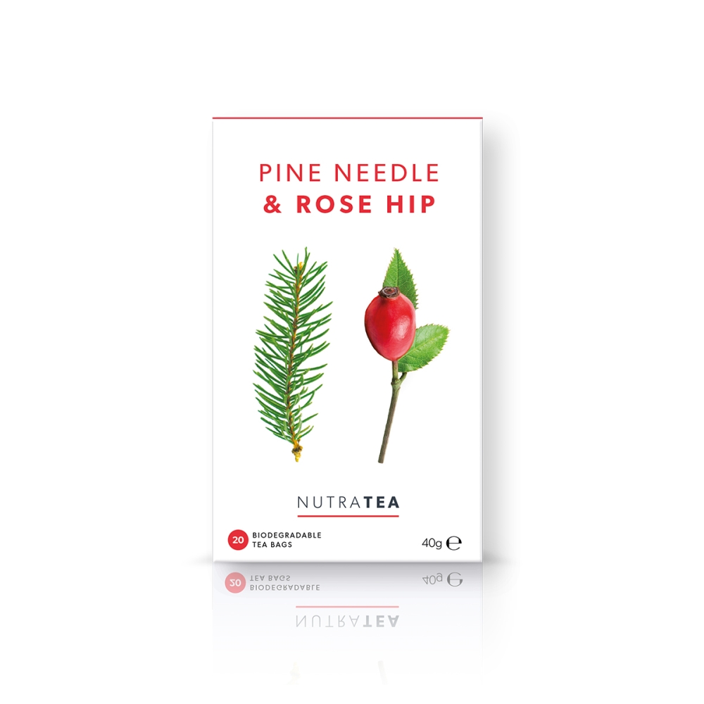 Nutratea NutraTea "Pine Needle and Rosehip" arbata su vitaminu C imunitetui. Arbata