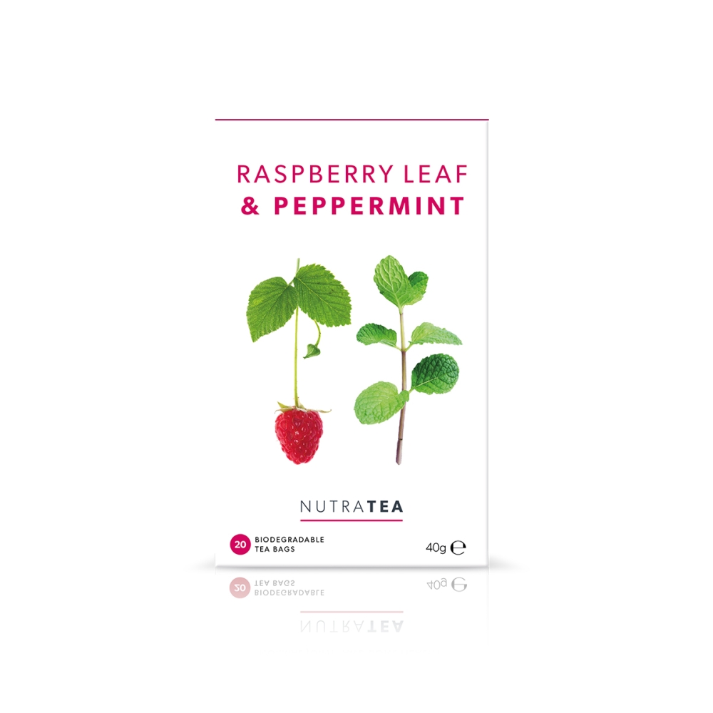 Nutratea  NutraTea "Raspberry Leaf and Peppermint" arbata nėštumui ir atsipalaidavimui. Arbata