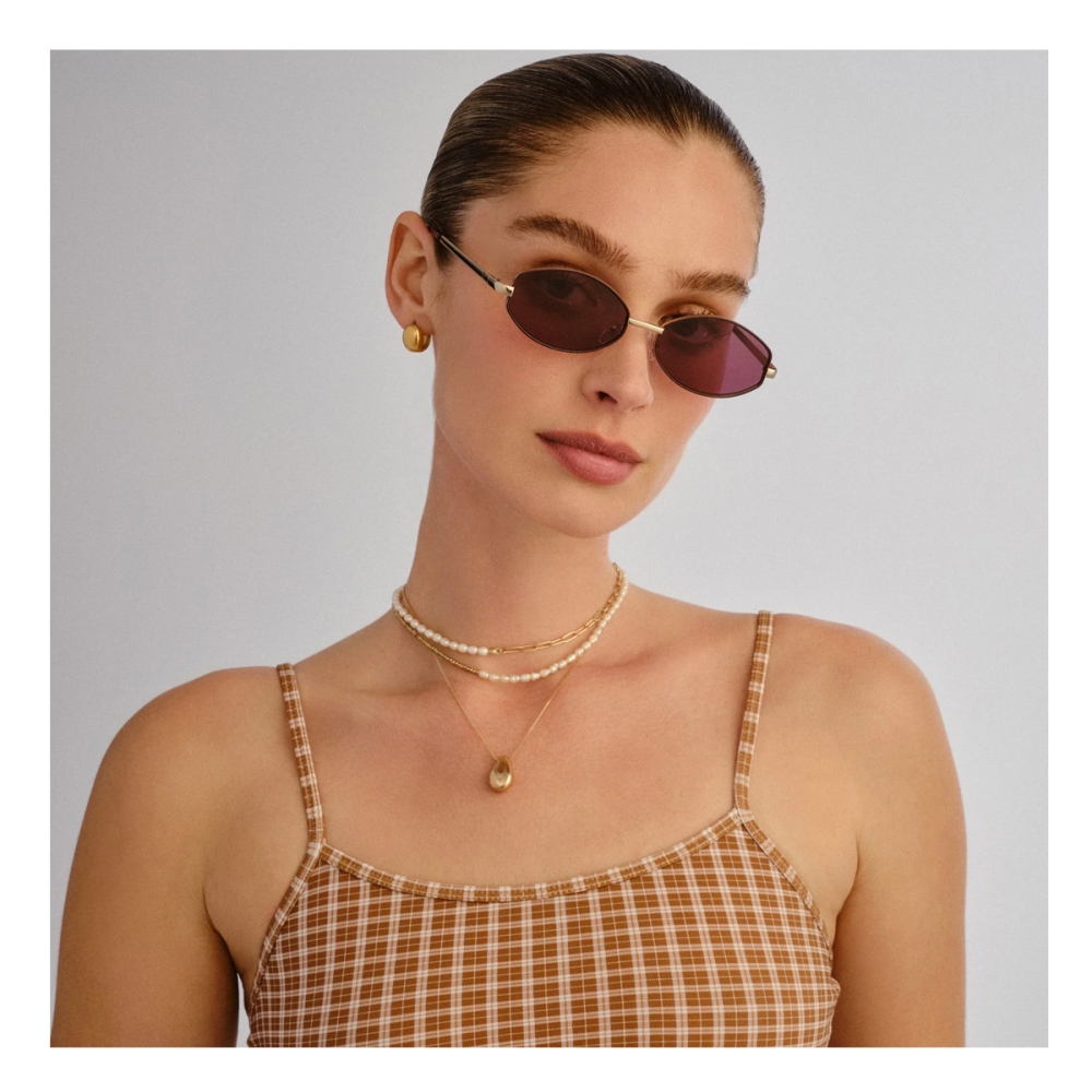 AIRE Sunglasses Objective - Gold Burgundy Mono AIRE Objective - Gold Burgundy Mono. Sunglasses