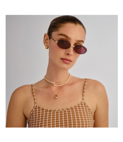 Objective - Gold Burgundy Mono. Sports and fashion