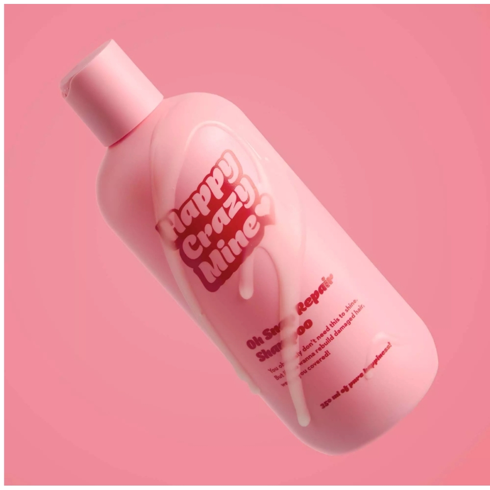 Happy Crazy Mine Šampūnai "Oh Snap Repair Shampoo" atkuriamasis šampūnas Happy Crazy Mine "Oh Snap Repair Shampoo" atkuriamasis šampūnas. Šampūnai