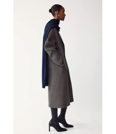 Oversized Houndstooth Coat. Coats