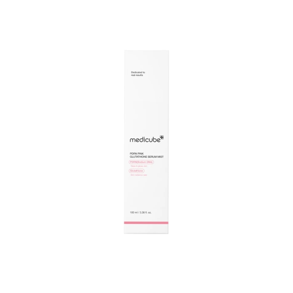 Medicube "PDRN Pink Glutathione Serum Mist" veido dulksna. Korėjietiški tonikai ir dulksnos