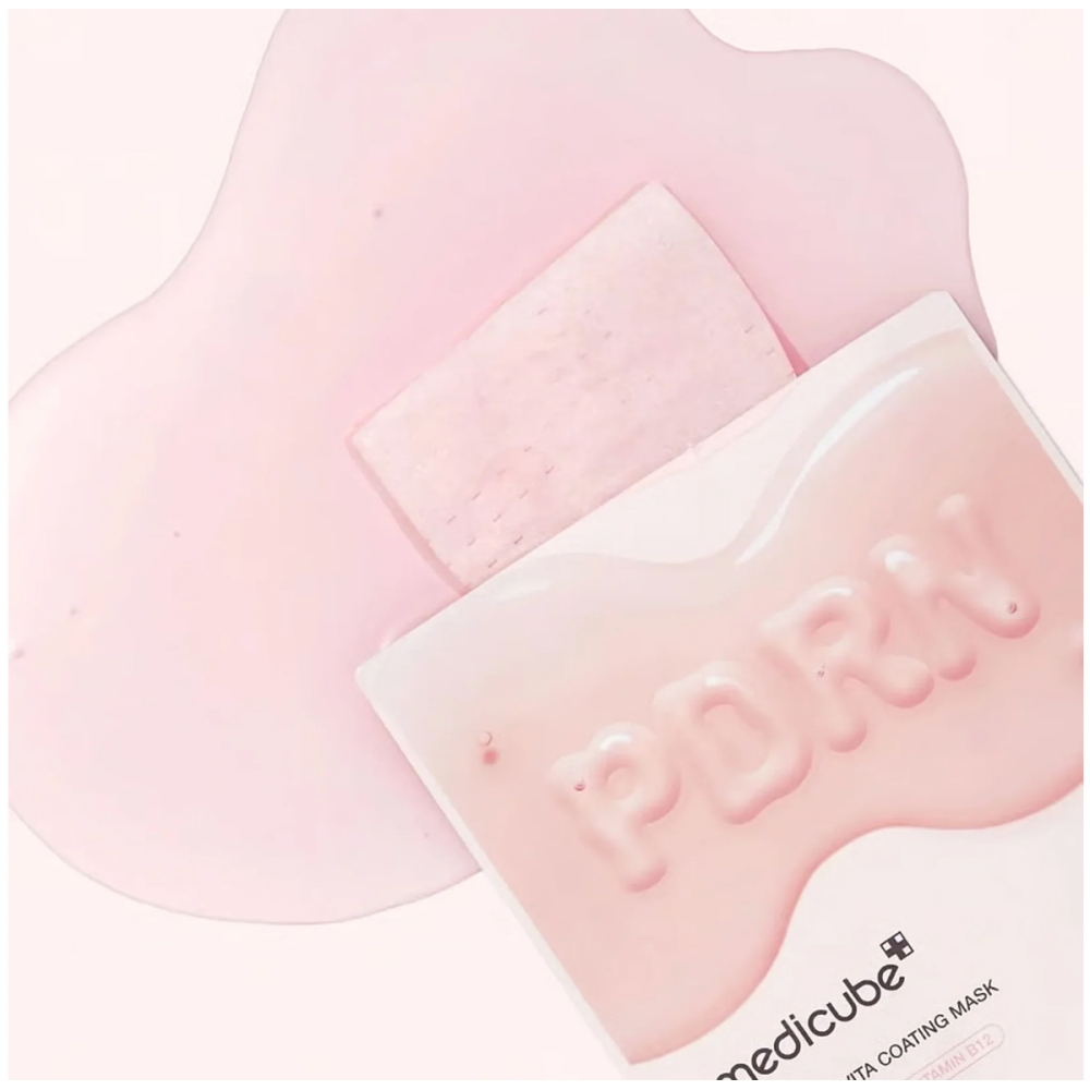Medicube PDRN Pink Vita Coating Mask. Korean Face Masks