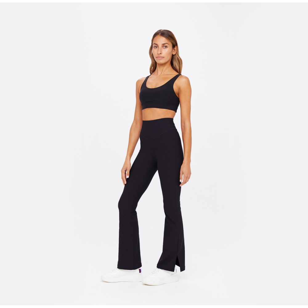 PEACHED FLORENCE FLARE BLACK. Pants
