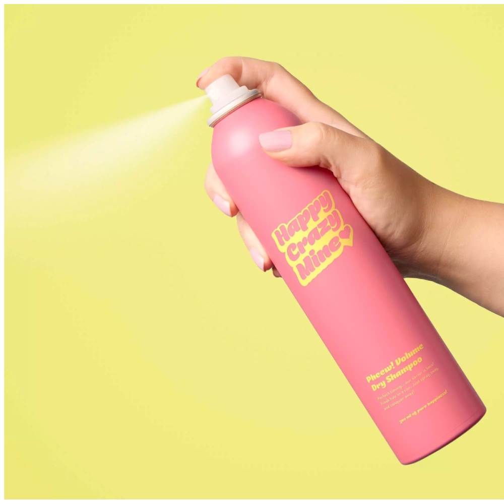 Happy Crazy Mine Sausi šampūnai "Pheew! Volume Dry Shampoo" apimties suteikiantis sausas šampūnas Happy Crazy Mine "Pheew! Volume Dry Shampoo" apimties suteikiantis sausas šampūnas. Sausi šampūnai