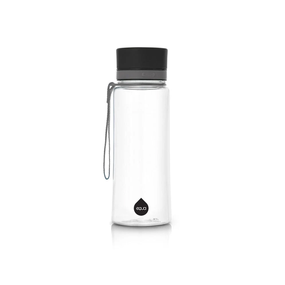 EQUA Plastic water bottle BPA free „Plain Black. Water bottles and cups