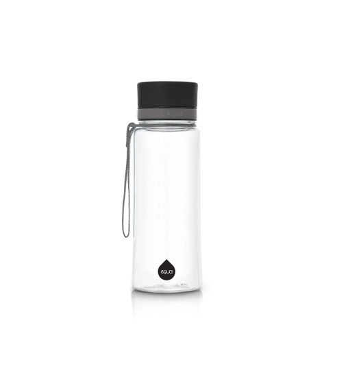 Plastic water bottle BPA free „Plain Black. Water bottles and cups