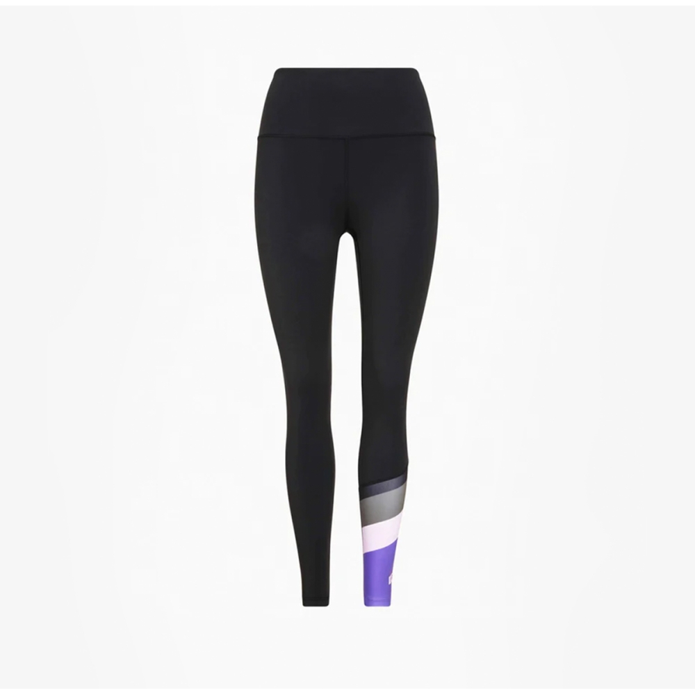 POLE POSITION 7/8 LEGGING IN BLACK / ROYAL LILAC. Leggings