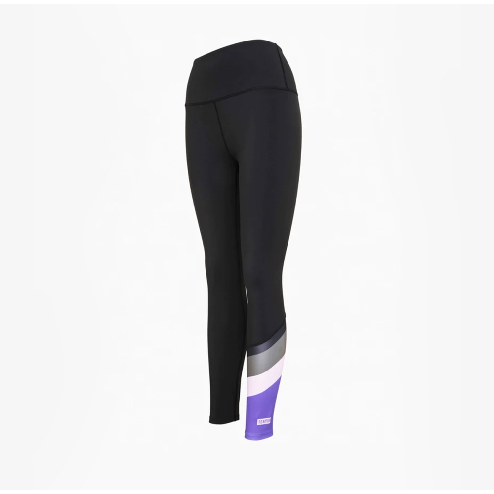 POLE POSITION 7/8 LEGGING IN BLACK / ROYAL LILAC. Leggings