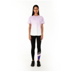 POLE POSITION 7/8 LEGGING IN BLACK / ROYAL LILAC. Leggings