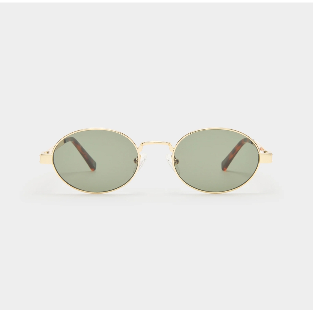 Le Specs Sunglasses Poseidon Deux - Gold Khaki Mono Le Specs Poseidon Deux - Gold Khaki Mono. Sunglasses