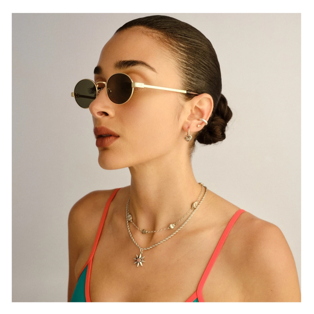 Le Specs Sunglasses Poseidon Deux - Gold Khaki Mono Le Specs Poseidon Deux - Gold Khaki Mono. Sunglasses