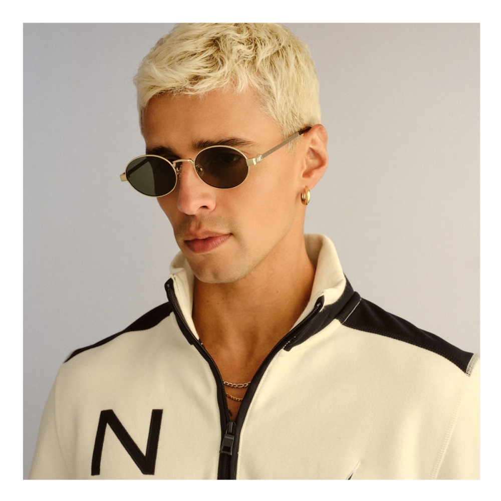 Le Specs Sunglasses Poseidon Deux - Gold Khaki Mono Le Specs Poseidon Deux - Gold Khaki Mono. Sunglasses