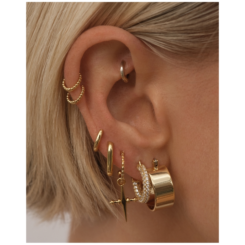 Positano Hoops Gold. Earrings