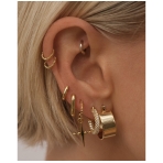 Positano Hoops Gold. Earrings