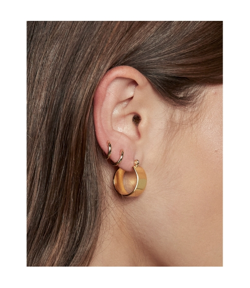 Positano Hoops Gold. Earrings