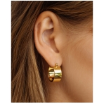 Positano Hoops Gold. Earrings