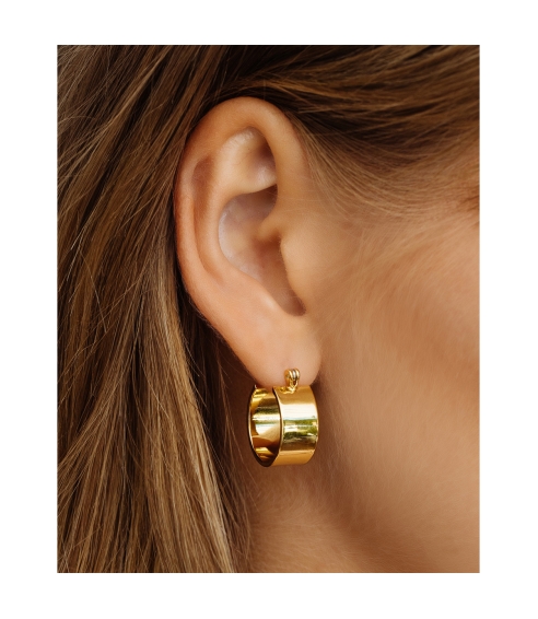 Positano Hoops Gold. Earrings