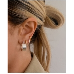 Positano Hoops Silver. Earrings