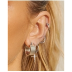 Positano Hoops Silver. Earrings