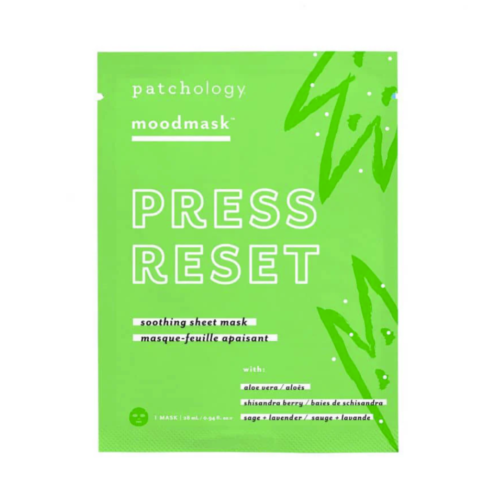 Press Reset Sheet Mask. Sheet and hydrogel masks