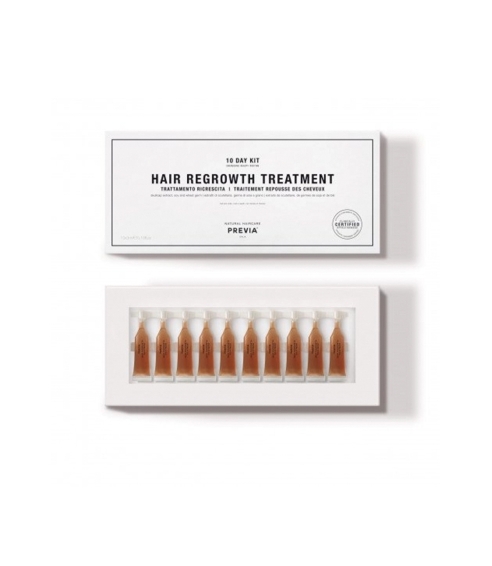 Previa "Hair Regrowth Treatment" kraujotaką skatinančios ampulės. Plaukų serumai