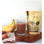 „Protein Mix“ augaliniai baltymai (bananų ir kakavos skonio). Baltymų kokteiliai