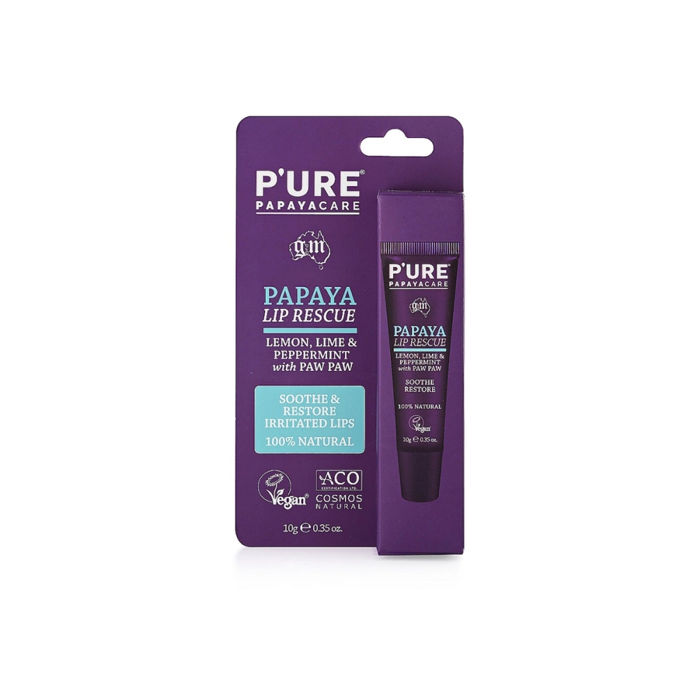 P’URE Papayacare Lip Rescue. Lip care