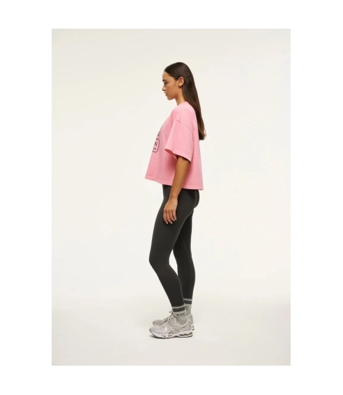 RALLY TEE IN PINK LEMONADE. Tops