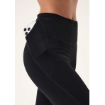"Rapid Full Length Leggings" juodos spalvos tamprės su kišenėmis. Tamprės