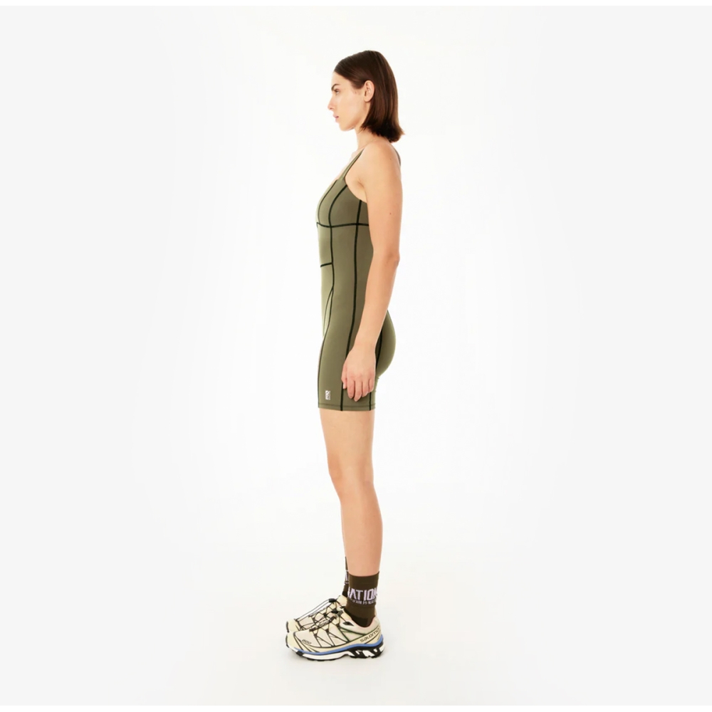 RECALIBRATE ONE PIECE IN KHAKI. Bodysuit