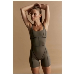 RECALIBRATE ONE PIECE IN KHAKI. Bodysuit