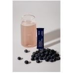 Blueberry flavour electrolytes. Electrolyte drinks