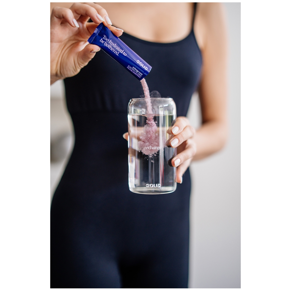 EQUA Blueberry flavour electrolytes. Electrolyte drinks