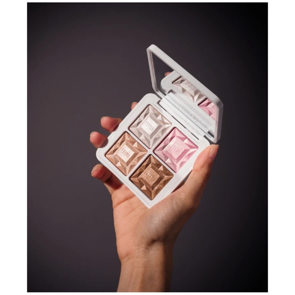 RMS Beauty “ReDimension Daily Glow Sheer Highlighter Palette” švytėjimo suteikianti paletė. Veidui