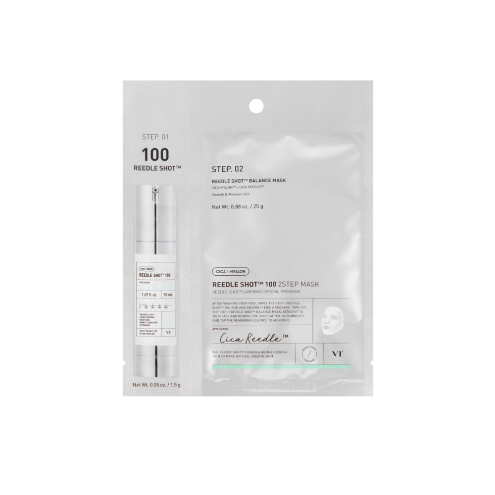 VT Cosmetics Reedle Shot 100 2 Step Mask. Korean Serums and Ampoules