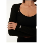 REFORM BOLERO IN BLACK. Sports Bras