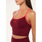 "Release Seamless Tank" bordo spalvos besiūlė palaidinė. Marškinėliai
