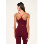 "Release Seamless Tank" bordo spalvos besiūlė palaidinė. Marškinėliai