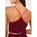"Release Seamless Tank" bordo spalvos besiūlė palaidinė. Marškinėliai