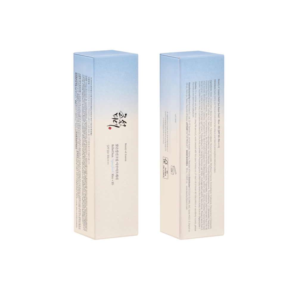 Beauty of Joseon "Relief Sun Aqua Fresh" apsauginis kremas nuo saulės SPF50. Korėjietiška apsauga nuo saulės