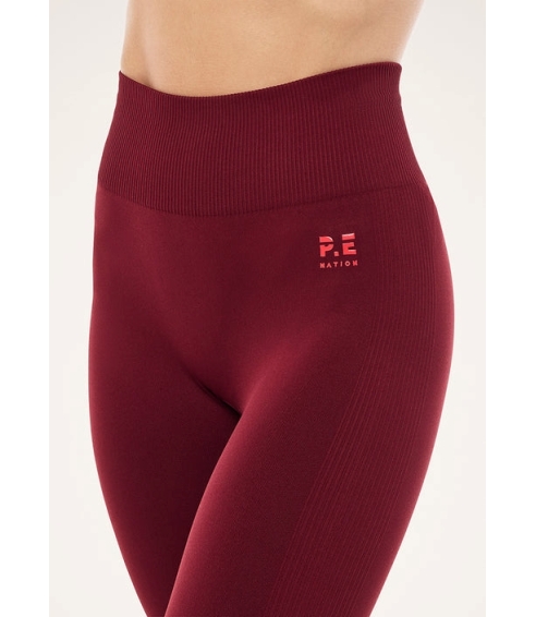 Restore seamless legging in cabernet & strawberry. Leggings