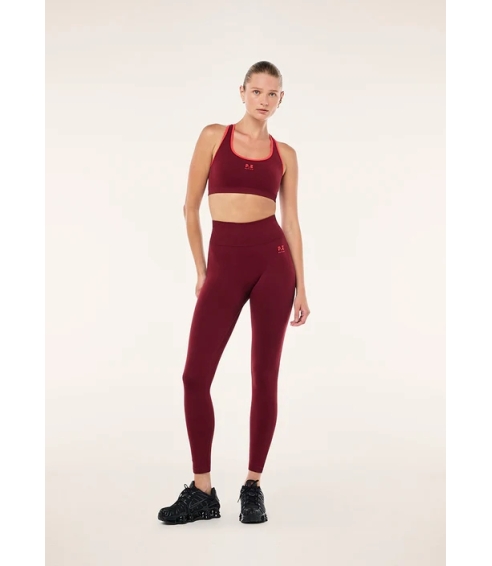 Restore seamless legging in cabernet & strawberry. Leggings