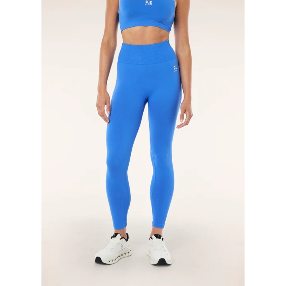 P.E Nation "Restore Seamless Legging" mėlynos spalvos besiulės tamprės. Tamprės